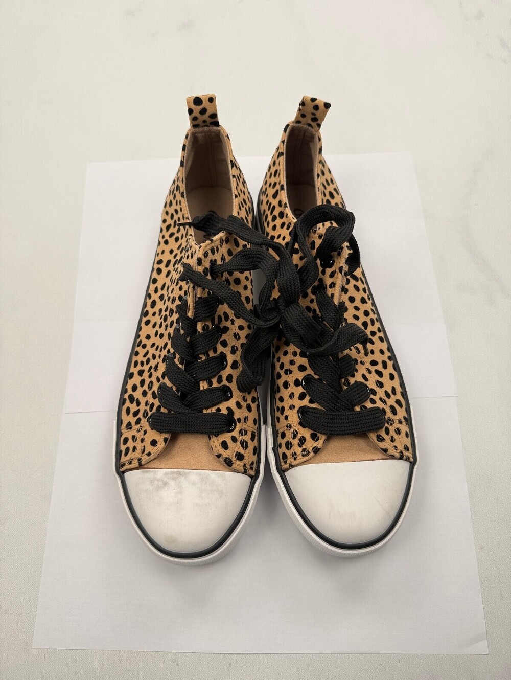 Outwoods Leopard Print Sneakers Shoes Tan 90s VTG Street Style - Womens 10